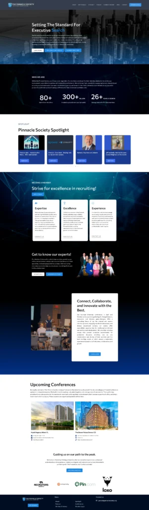 Executive Search Membership Website With Podcast and Application Funnel screenshot